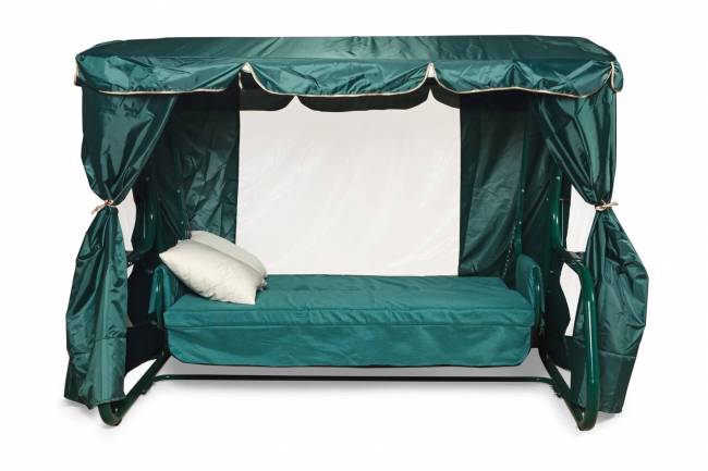 Садовые качели ТОРНАДО PREMIUM зеленые