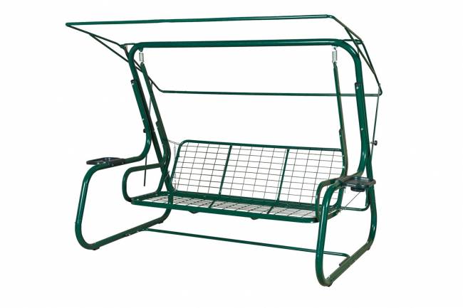Садовые качели ТОРНАДО PREMIUM зеленые