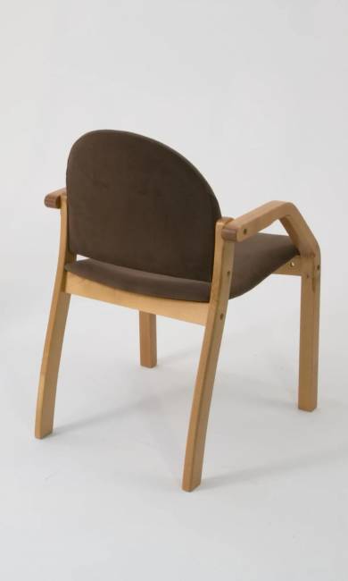 Стол Монте К 100 натур со стульями Джуно натур велюр коричневый