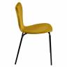 Стул Seven Style горчичный велюр с чёрными ножками