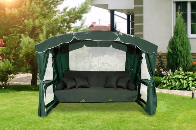 Садовые качели СИНГАПУР Зеленые Садовые качели СИНГАПУР Зеленые