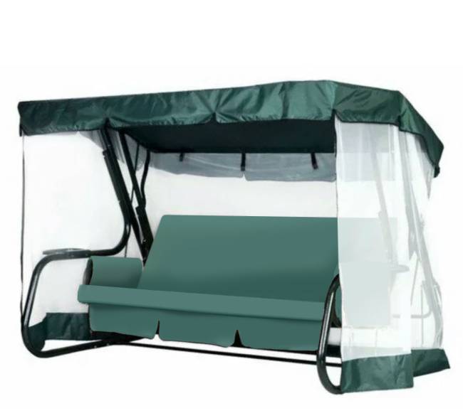 Садовые качели ТОРНАДО LUX зеленые