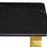 Керамический стол Селена 4 180х90 черный мрамор / золото