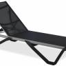 Шезлонг-лежак металлический Wave антрацит 1910х715х300 мм