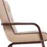 Кресло Leset Модена Орех текстура V18 бежевый, кант V23 молочный шоколад