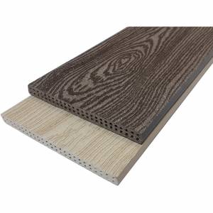 Подступёнок HOLZHOF с тиснением "Кольца дерева", 150*12*4000 мм, антрацит