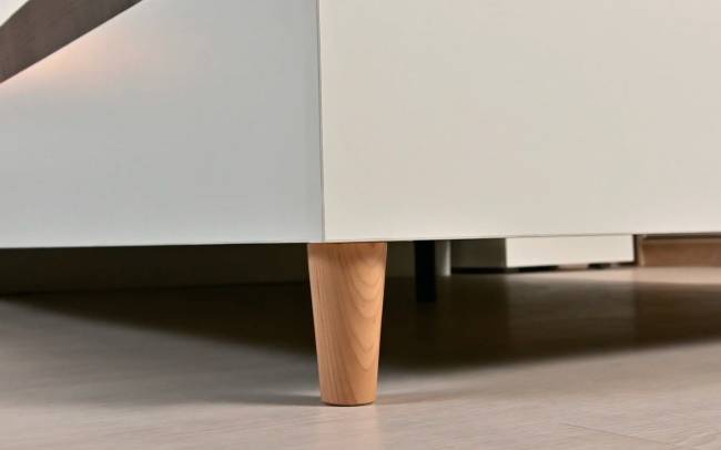 Двуспальная кровать Муссон с ортопедическим основанием цвет белый/дуб эндгрейн элегантный Двуспальная кровать Муссон с ортопедическим основанием цвет белый/дуб эндгрейн элегантный