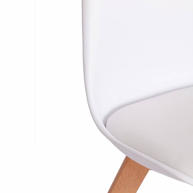 Стул TULIP (mod. 73-1) дерево/пластик/экокожа, 47,5x55x80 см, Белый (White) (Комплект из 4 шт.) белый дерево/пластик/экокожа Стул TULIP (mod. 73-1) дерево/пластик/экокожа, 47,5x55x80 см, Белый (White) (Комплект из 4 шт.) белый дерево/пластик/экокожа