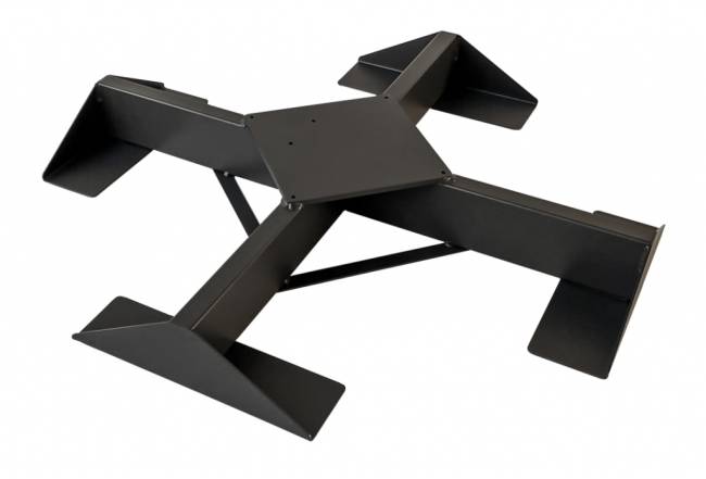 Зонт профессиональный четырехкупольный 7х7 м Alu Poker Dark антрацит, слоновая кость 7000х7000 мм