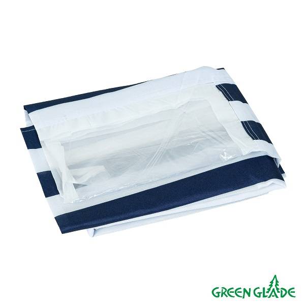 Стенка для садового тента Green Glade 4120 1,95х2,95м полиэстер с окном синяя (20) Стенка для садового тента Green Glade 4120 1,95х2,95м полиэстер с окном синяя (20)
