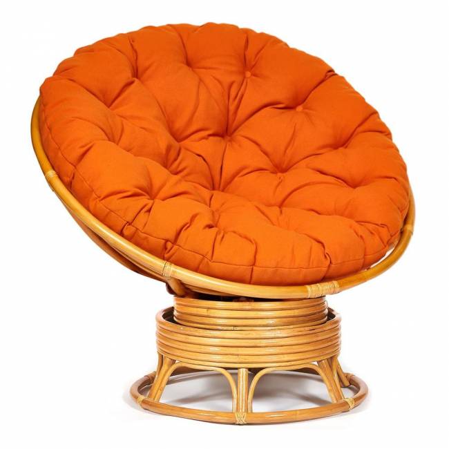 Кресло-качалка PAPASAN/ПАПАСАН w 23/01 B /с подушкой/ 115х78х104 см, Honey (мед), ткань Оранжевый, С 23 Honey (мед) Кресло-качалка PAPASAN/ПАПАСАН w 23/01 B /с подушкой/ 115х78х104 см, Honey (мед), ткань Оранжевый, С 23 Honey (мед)
