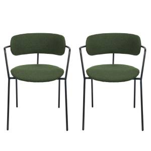 Комплект из 2-х стульев Ant букле зелёный