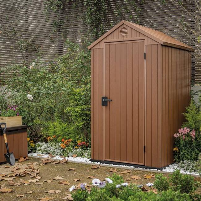 Сарай "Дарвин 4х4" (размеры 118 х 117 см), коричневый Сарай "Дарвин 4х4" (размеры 118 х 117 см), коричневый