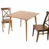 Стол Монте М 90 орех со стульями Ингольф орех