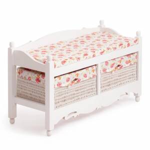 Обувница с 2-я корзинами Secret De Maison RIMI ( mod. TT-BH003 ), белый