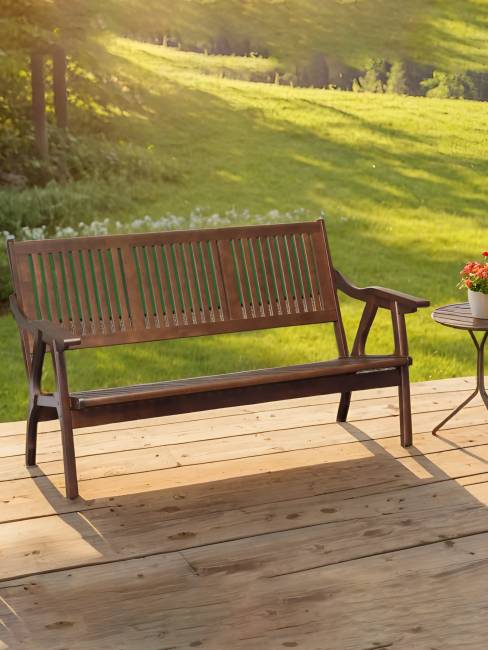 Диван-скамья Массив решетка, каркас орех Диван-скамья Массив решетка, каркас орех