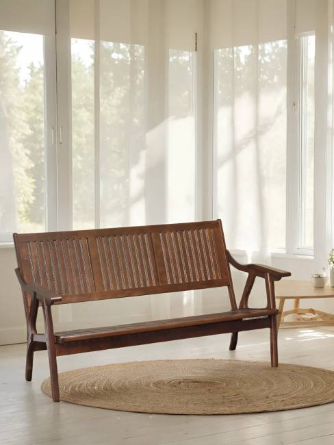 Диван-скамья Массив решетка, каркас орех Диван-скамья Массив решетка, каркас орех