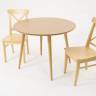 Стол Монте К 90 натур со стульями Ингольф натур