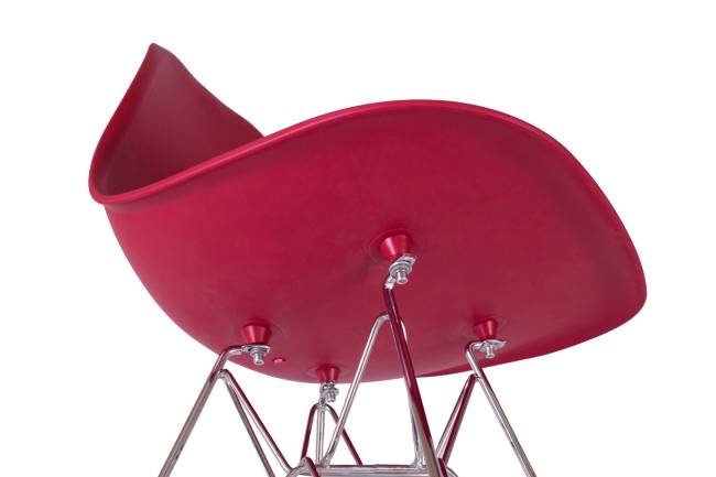 Стул Eames винный, опора металл Стул Eames винный, опора металл