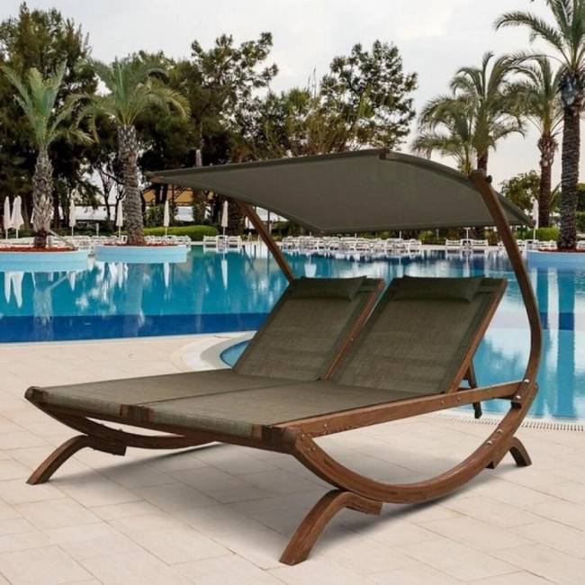 Шезлонг из сибирской листвиницы Мальта AFM-510 Olive Шезлонг из сибирской листвиницы Мальта AFM-510 Olive