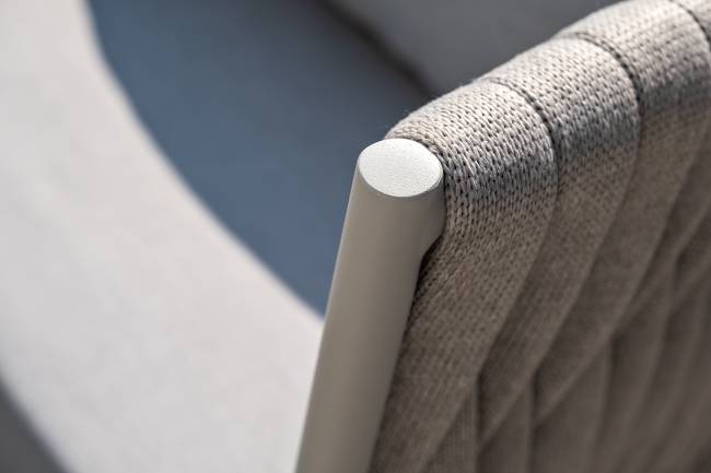 "Монако" лаунж-зона 4-местная из роупа со столом "Верона" (серый гранит), каркас светло-серый, роуп светло-серый "Монако" лаунж-зона 4-местная из роупа со столом "Верона" (серый гранит), каркас светло-серый, роуп светло-серый