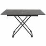 Стол универсальный трансформируемый АНДРЭ Loft ЛДСП терраццо/чёрный