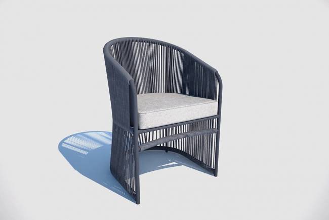 Комплект обеденный "Соната",  1+4, серый