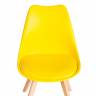 Стул TULIP (mod. 73-1) / 1 шт. в упаковке дерево/пластик/экокожа, 47,5x55x80 см, Желтый (Yellow) желтый дерево/пластик/экокожа