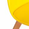 Стул TULIP (mod. 73-1) / 1 шт. в упаковке дерево/пластик/экокожа, 47,5x55x80 см, Желтый (Yellow) желтый дерево/пластик/экокожа