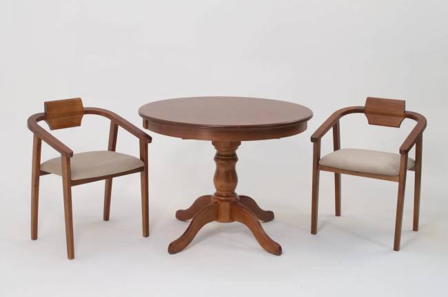 Стул-кресло Челси ПМ орех бежевый