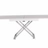 Стол-трансформер Левмар Cross D78/S79 белый/ опоры нерж.сталь Стол-трансформер Левмар Cross D78/S79 белый/ опоры нерж.сталь
