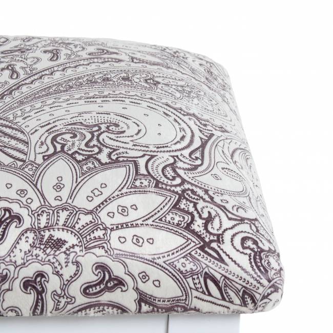 Банкетка Ретро М с ящиком белый, ткань меркурий Банкетка Ретро М с ящиком белый, ткань меркурий