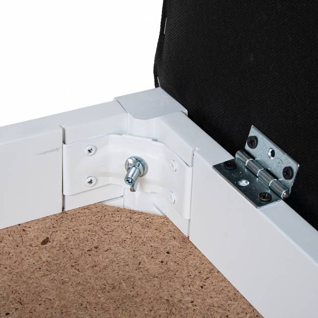 Банкетка Ретро М с ящиком белый, ткань меркурий Банкетка Ретро М с ящиком белый, ткань меркурий