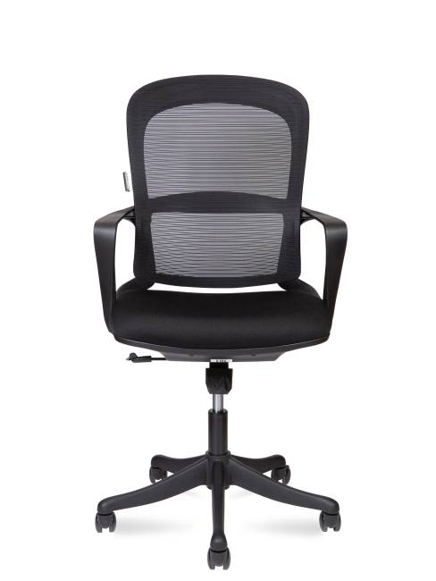 Кресло офисное / Плэй LB  / Play LB / черный пластик / черная ткань