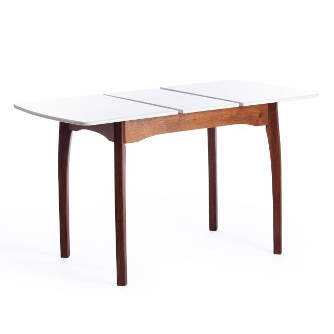 Стол CATERINA бук, мдф, 100+30x70x75, коричневый, белый коричневый, белый бук, мдф Стол CATERINA бук, мдф, 100+30x70x75, коричневый, белый коричневый, белый бук, мдф