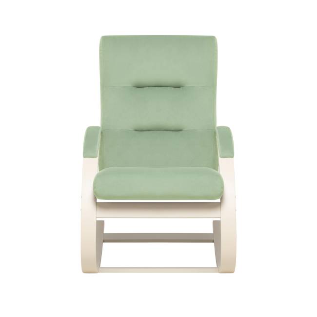 Кресло-качалка Leset Милано Слоновая кость V14 бирюзовый