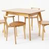 Стол Сканди 120 натур со стульями Франк натур Стол Сканди 120 натур со стульями Франк натур