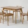 Стол Сканди 120 натур со стульями Франк натур Стол Сканди 120 натур со стульями Франк натур