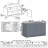 Тумба/антресоль Мори МА900.1 цвет графит