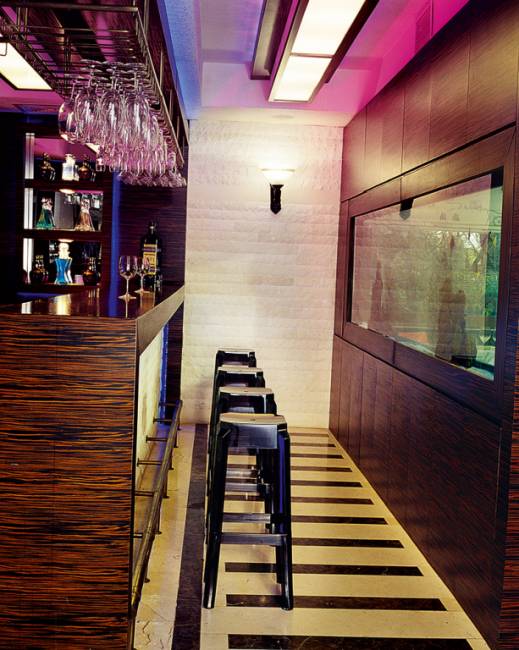 Табурет прозрачный барный Fox 75 черный 360х360х750 мм