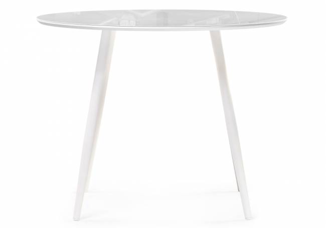 Абилин 90х76 ультра белое стекло / белый матовый