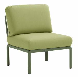 Модуль центральный пластиковый с подушками Komodo Elemento Centrale агава, авокадо 720х780х880 мм