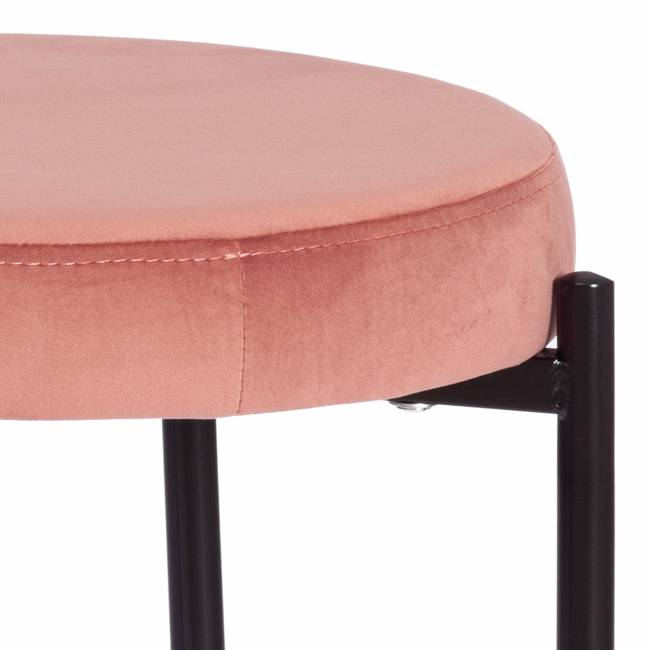 Табурет REVO (mod. 7034) ткань/металл, 44 х 44 х 47 см, коралловый barkhat 15 /черный коралловый barkhat 15 /черный ткань/металл Табурет REVO (mod. 7034) ткань/металл, 44 х 44 х 47 см, коралловый barkhat 15 /черный коралловый barkhat 15 /черный ткань/металл