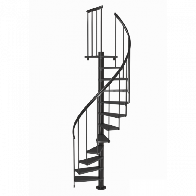 Винтовая лестница Calgary Anthracite d140