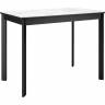 Стол DikLine LK90 Керамика Белый мрамор/подстолье черное/опоры черные