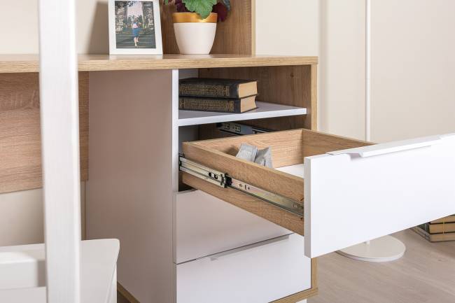 Стол рабочий Комфорт 12.95 цвет дуб сонома/белый