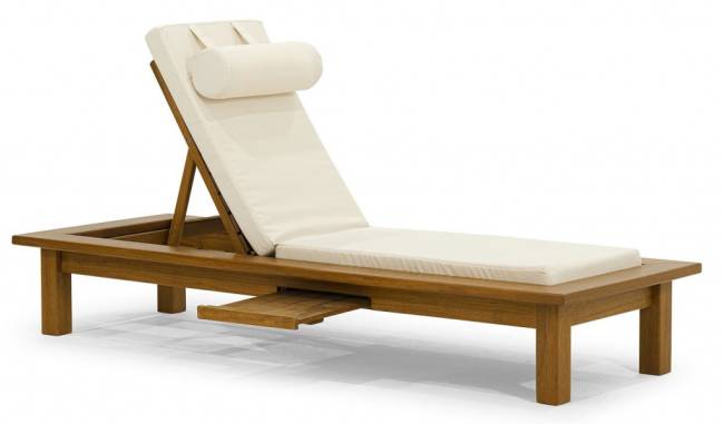 Шезлонг-лежак деревянный с матрасом Roova 2170х770х340 мм Шезлонг-лежак деревянный с матрасом Roova 2170х770х340 мм