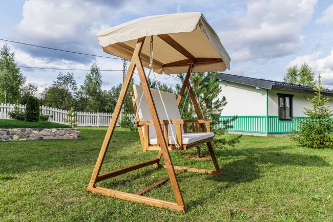 Диван-Качели BRUNO двухместные из массива акации Диван-Качели BRUNO двухместные из массива акации