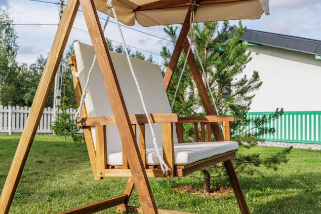 Диван-Качели BRUNO двухместные из массива акации Диван-Качели BRUNO двухместные из массива акации