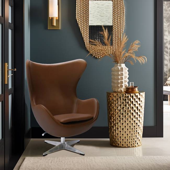 Кресло EGG STYLE CHAIR коричневый Кресло EGG STYLE CHAIR коричневый